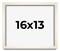 13x16 Minimalist Picture Frame with UV-Resistant Acrylic & Acid Free Backing, Available in 6 Finishes - Black, Brown, Silver, Grey, Natural, and White